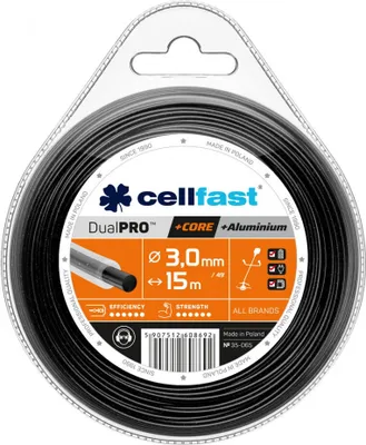Zdjęcie produktu dla Lina Cellfast do kosiarek z rdzeniem Dual PRO™ i cząstkami aluminium - profil okrągły 3,0 mm 15 m