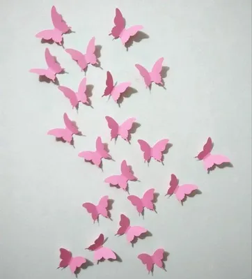 Produktbild von CHPN – Schmetterlinge – Wandaufkleber – Wanddekoration – verschiedene Größen – Schmetterlinge – 12 Stück – rosa Schmetterlinge – rosa Schmetterling – Heimdekoration – Heimgeschenk – verschiedene Designs