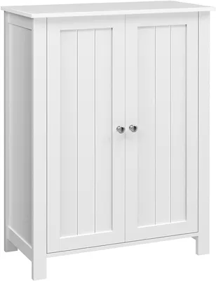 Image de Armoire de rangement compacte avec 2 portes et étagères réglables