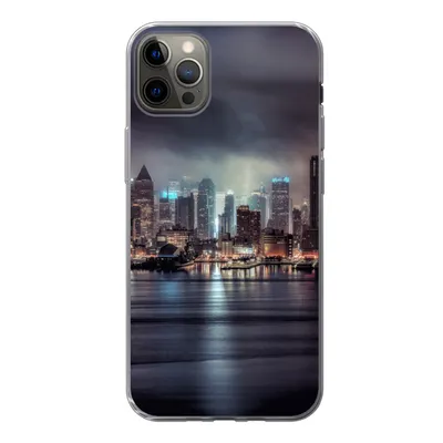 Produktbild von MuchoWow® Handyhülle Schutzhülle Hülle für iPhone 13 Pro Max New York - Amerika - Skyline Silikon Softcase Handy Hülle - Mobiltelefon