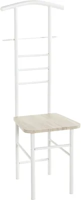 Produktbild von HAKU Herrendiener eiche, weiß - MDF, Metall, B/H/T: 46x119x50 cm