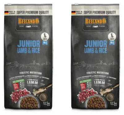 Image de BELCANDO Junior Agneau & Riz, 2x 12,5 kg