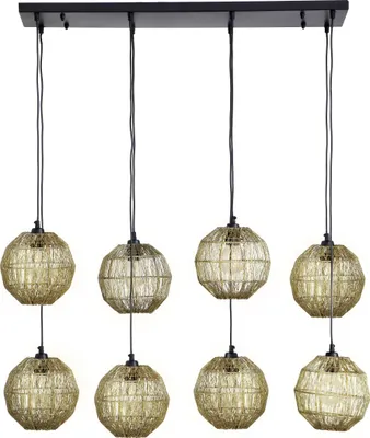 Produktbild von Globo Lighting Hängeleuchte Altmessing, 8x E27