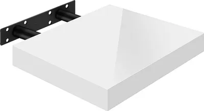 Produktbild von WOLTU Wandregal Volato Wandboard freischwebend hochglänzend Schweberegal CD DVD Regal Bücherregal Holz Board weiß, 30x22.9x3.8cm