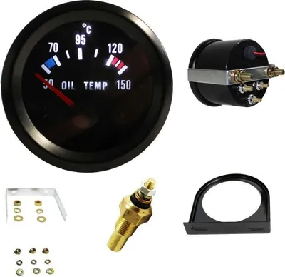 Produktbild von JOM Zusatzinstrument Öltemperatur schwarz 52 + Befestigung + Kit