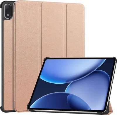 Produktbild von Für OnePlus Pad 2 Pro / Pad 3 3folt Wake UP Smart Cover Tasche Hülle Rose Gold