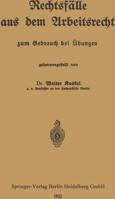 Produktbild von Rechtsfälle aus dem Arbeitsrecht