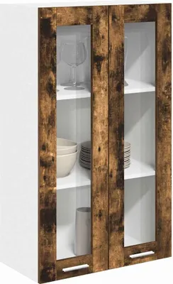Image de vidaXL Armoire suspendue Chêne fumé 60 x 31 x 100 cm Bois composite