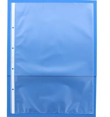 Imagen del producto de Funda estándar HETZEL para folletos, tamaño A3 vertical, de polipropileno (PP), texturizada, 0,08 mm de grosor