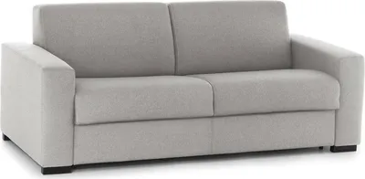 Produktbild von Festes Sofa Selene, 2-Sitzer-Sofa, 100%  Italy, Sofa-Wohnzimmer, aus gepolstertem Stoff, mit schmalen Armlehnen, Cm 160x95h90, Grau