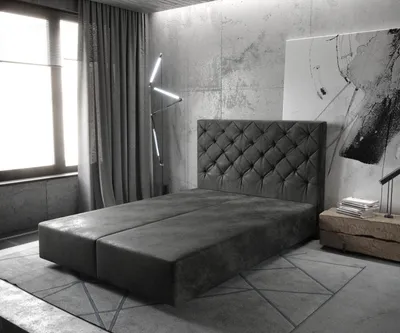 Produktbild von DELIFE Boxspringgestell Dream-Great 140x200 cm Mikrofaser Anthrazit Vintage
