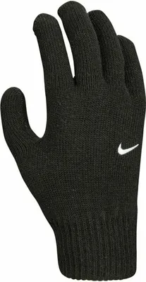 A black Nike glove is shown against a white background.
