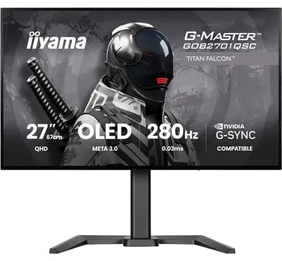 Obrázok produktu pre iiyama G-MASTER GOB2701QSC-B1, 68,6 cm (27"), 2560 x 1440 px, 2K Ultra HD, OLED, 0,03 ms, Čierna
