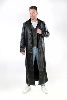 Produktbild von Herren Ledermantel Matrix 1 – S / Schwarz