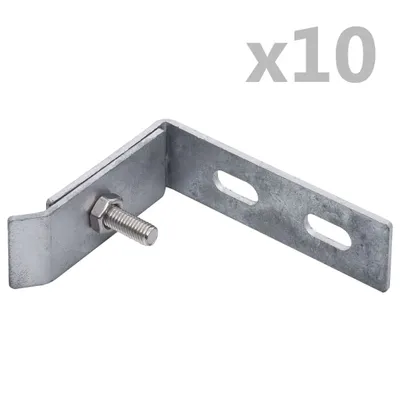Immagine prodotto di VIDAXL -Wandeckanschluss 10 Set silberfarben