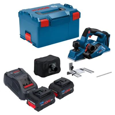 Productafbeelding van Bosch GHO 18V-26 Professionele accuschaafmachine 18 V 2,6 mm borstelloos + 2x ProCORE accu 8.0 Ah + lader + L-Boxx