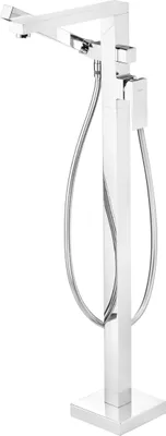 Produktbild von Wannenarmatur, freistehend, mit Duschset Chrom