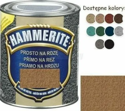 Obrázek produktu pro Hammerite – lakový nátěr s efektem kladivového povrchu na kov, antikorozní, měděný, 2,5 l