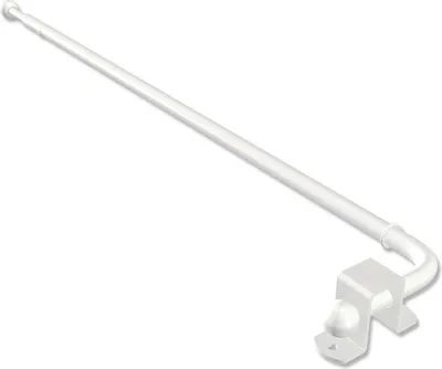 Produktbild von Interdeco Schwenkstange, schwenkbare Gardinenstange Weiß Modell Cassina, 60-100 cm