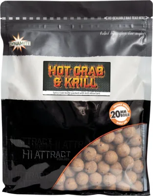 Image de Dynamite Baits Protein Bait Boilies Hot Crab & Krill 20 mm 1kg