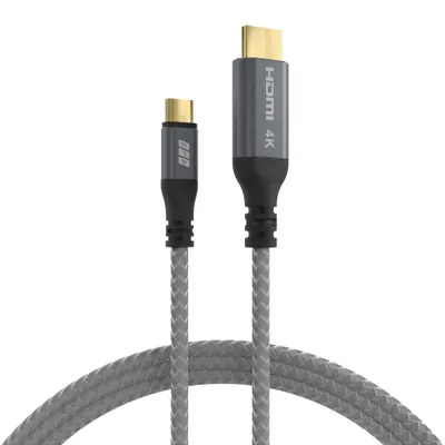Produktbild von EFB USB-C auf HDMI Kabel 4K30Hz 1,8m grau