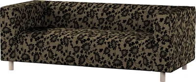 Produktbild von Dekoria Bezug für Klippan 2-Sitzer Sofa, beige-schwarz, Sofahusse, Klippan 2-Sitzer