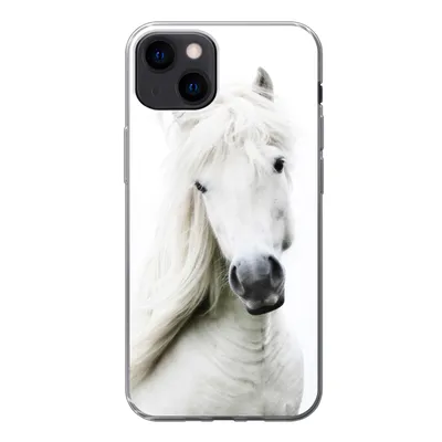 Produktbild von MuchoWow® Handyhülle Schutzhülle Hülle für iPhone 13 Pferde - Nutztiere - Mähnen Silikon Softcase Handy Hülle - Karteninhaber