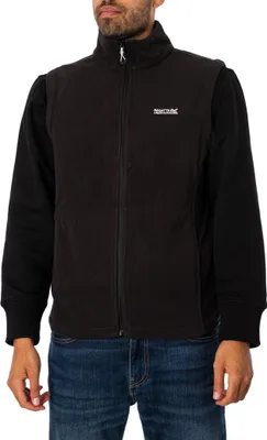 Produktbild von Regatta Tobias Fleeceweste, Schwarz 3XL