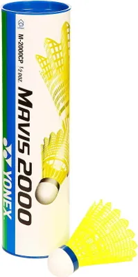 Image de Yonex Mavis 2000 balles de badminton vertes tube d'emballage 6 pcs