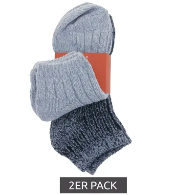 Produktbild von 2er Pack s.Oliver Damen Kuschelsocken Sneaker-Socken S24161 Hellblau/Blau, Größe:39-42