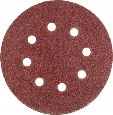 Image de Papier abrasif en rouleau, 8 trous, 125 mm, P40, 10 pièces, Polax