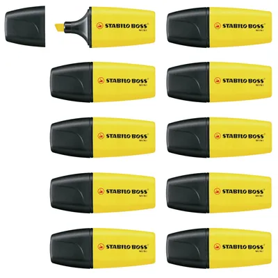 Produktbild von STABILO Textmarker -  BOSS MINI - 10er Pack - gelb