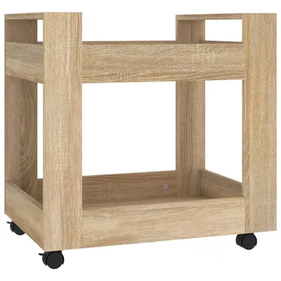 Produktbild von vidaXL Bürowagen Sonoma-Eiche 60x45x60 cm Holzwerkstoff