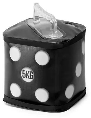 Immagine prodotto di Manubrio kettlebell regolabile da 5 kg, riempibile con acqua, per allenamento della forza, colore nero