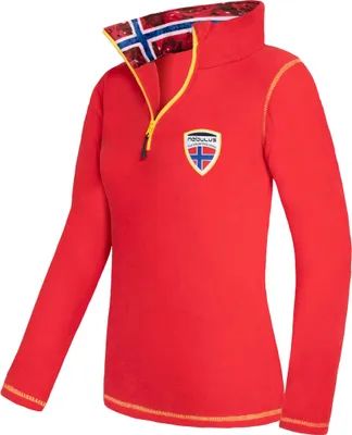 Produktbild von Nebulus Fleecepullover NARDY Damen, warmer Fleecepullover, Pulli aus Fleece mit Half Zip Reißverschluss, P5437 - Damen, rot, XXL/44