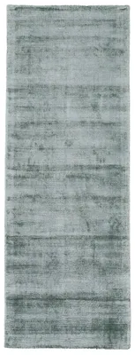 Produktbild von Viskoseteppich Ava Mint Läufer 75x200 cm | Moderner Teppich für Wohnzimmer und Küche