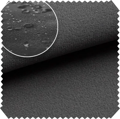 Produktbild von novely® TRITON - Microfaser Velours in Wildleder-Optik - Wasserabweisender Möbelstoff - Pflegeleichte Meterware 1lfm - Farbe: 15 Graphit