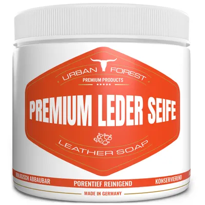 Produktbild von Lederseife Lederreiniger Lederpflege zur Leder-Reinigung von Lederprodukten als Sattelseife & Polsterreiniger 500 ml