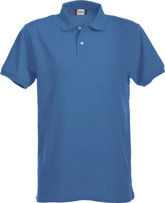 Produktbild von Premium Stretch Polohemd für Herren und Damen, vorgeschrumpft, mit Perlmuttknöpfen