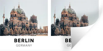 Produktbild von MuchoWow® Wandtattoo Wandsticker Wandaufkleber Berlin - Deutschland - Architektur 40x20 cm Selbstklebend und Repositionierbar - Aufkleber
