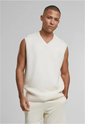 Obrázek produktu pro Pánská vesta Urban Classics Knitted Vest whitesand - S