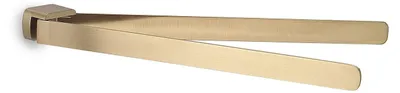 Produktbild von Schwenkbarer Handtuchhalter aus Messing, Cromall und Edelstahl, mattgold, Wandmontage mit Schrauben, 35,9 cm, Palazzo