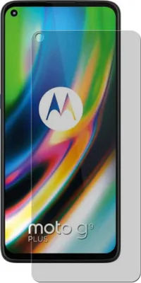A screen protector is placed over a smartphone screen.