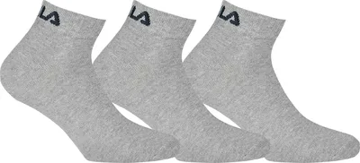 Produktbild von Fila - Ankle Socks 3-Pack - Graue Knöchelsocken
