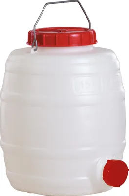 Produktbild von Fass 15l PE weiß 1 Tragebügel Einfüllöffnung-D.120mm GRAF
