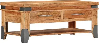 Obrázok produktu pre Konferenčný stolík z masívneho dreva akácie 110 x 55 x 45 cm