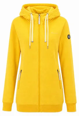 Produktbild von Coastguard Damen Sweatjacke mit Kapuze - Kapuzenjacke Gelb, Größe 4XL