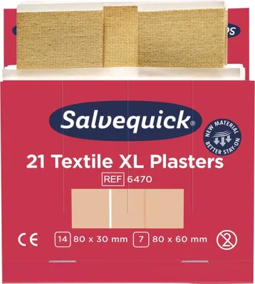 Obrázok produktu pre CEDERROTH Salvequick náplň 6x21ks textilná extra veľká