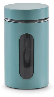 Obrázok produktu pre ZELLER 19548 Zásobná nádoba 900 ml s kovovým krytom EUKALYPTUS, práškovo lakovaná