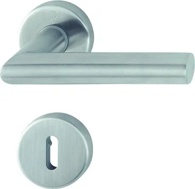 Produktbild von HOPPE Edelstahl-Rosetten-Türgriff-Garnitur  Amsterdam  GRT-SST/F69/8/8.5/OB/37-42 - 11538910
